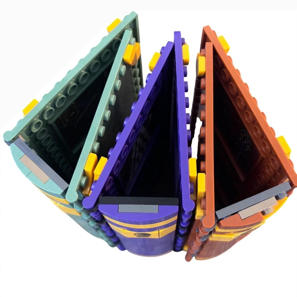 LEGO Harry Potter Hogwarts Moment Book Covers 3pc Green Purple Brown Excellent